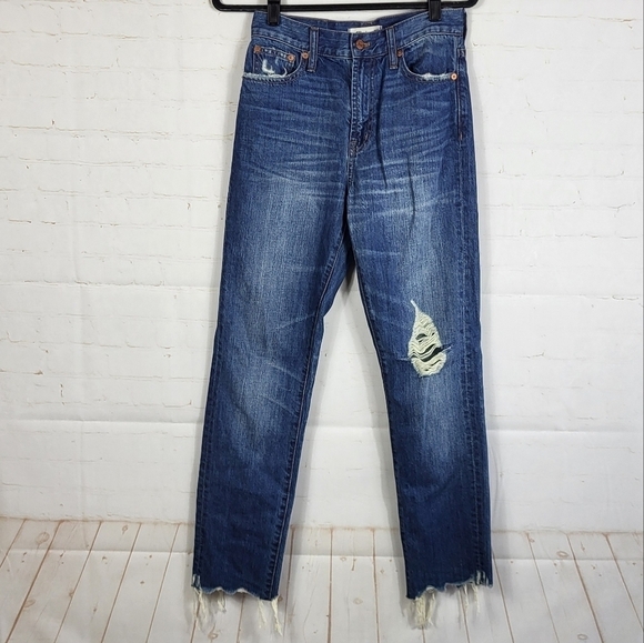 Madewell The Perfect Summer Jean: Destructed Edition in Robinson Wash Size 26 - Picture 2 of 16